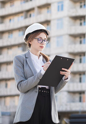 Female Engineer Making a Report Female Engineer Making a Report